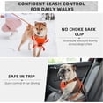 thumbnail image 3 of No Pull Dog Harness with A Free Heavy Duty 5ft Dog Leash, Adjustable Soft Padded Dog Vest, Reflective No-Choke Pet Oxford Vest with Easy Control Handle for Dogs(Orange, Medium), 3 of 7