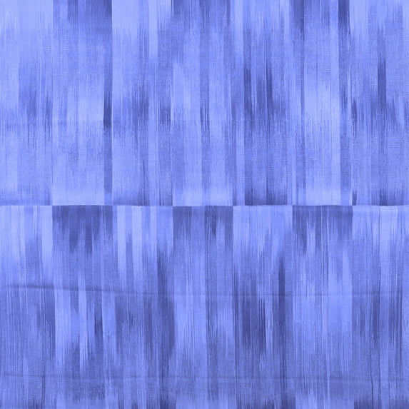 Ahgly Company Indoor Square Abstract Blue Contemporary Area Rugs, 6' Square