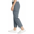 thumbnail image 3 of Eddie Bauer Women's Ripstop Crop Pant Capri Pants Cargo Pocket Hiking, Gray, 4, 3 of 5