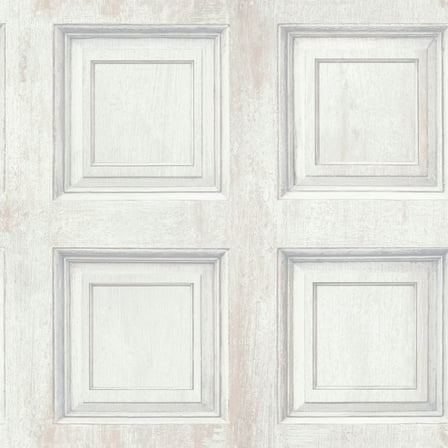 Rustic Panel Grey Wallpaper