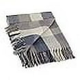 thumbnail image 3 of DII Buffalo Check Collection Rustic Farmhouse Throw Blanket with Tassels, 50x60, Tri Color, French Blue, 3 of 4