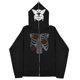 thumbnail image 4 of 2023 Sudaderas con estampado de mariposas oscuras europeas y americanas para hombres y mujeres, sudaderas con capucha góticas para parejas, sudaderas con cremallera de gran tamaño Harajuku, 4 of 4