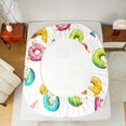thumbnail image 5 of Castle Fairy Colorful Donuts 4-Piece Full Size Sheets,Sweet Dessert Bed Sheets,Cartoon Food Lightweight Sheet Sets,Luxury Kids Bedroom Decor, 5 of 7