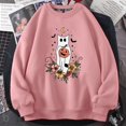 thumbnail image 1 of Sudadera con capucha de manga larga para mujer, suéter con estampado de gato escalofriante y Pumkin, con cuello redondo, para Halloween y otoño, 1 of 3