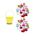 thumbnail image 2 of Canasta de Pascua decoración de Pascua Suministros Pequeños Suministros Canasta de almacenamiento de canasta de regalos para celebraciones Conejo, 2 of 10