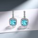 thumbnail image 1 of Pendientes de plata de ley 925 de lujo Superior con múltiples circonitas para mujer, joyería de moda, regalos, boda, fiesta de compromiso, bonito, 1 of 2