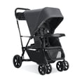 thumbnail image 1 of Joovy Caboose UL Sit and Stand Double Stroller with Bench Seat and Standing Platform, Plentiful Storage, Auto-Lock Quick-Fold, and Extended Sun Canopy, Jet, 1 of 5