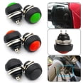 thumbnail image 2 of BUYISI 1Pc Red 12mm Waterproof Momentary Push Button Switch Abs Mini Driving Passing Light Switch Car Electrical Button Replacemeent Black, 2 of 5
