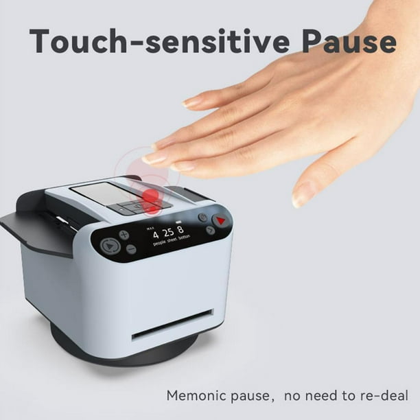 2 in 1 Card Dealer & Shuffler, 360° Rotating Card Dealing Machine
