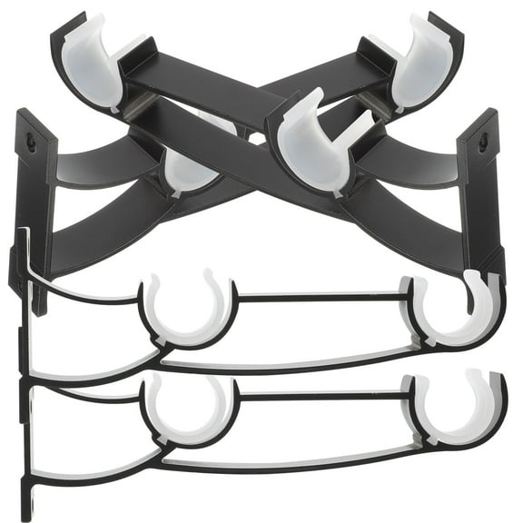 GOOHOCHY 6 Brackets Heavy Duty Curtain Rod Bracket Easy Installation for Homeowners
