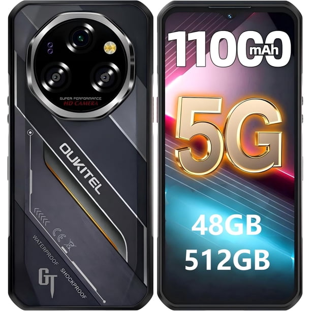 Smartphone OUKITEL WP62 5G de 48 GB+512 GB, 11.000 mAh, 108 MP, Android 15