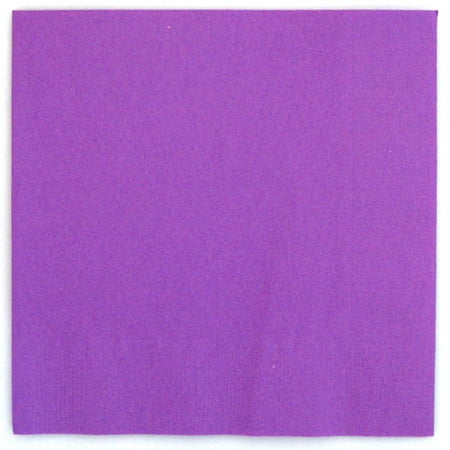 Neon Purple Party Lunch Napkins, 24 Count