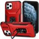 thumbnail image 1 of Funda para GANGXUN iPhone 11 Pro Max - Soporte metálico, Función magnética, Rojo, 1 of 5