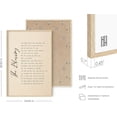 thumbnail image 3 of HAUS AND HUES The Blessing Christian Wall Art - May the Lord Bless You Religious Wall Decor, Inspirational Quotes Print Christian Wall Decor, Individual Religious Poster (Beige Framed 24"x36"), 3 of 6
