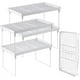 thumbnail image 1 of NiHome Estante de Almacenamiento de Cocina de Plástico Apilable de 4 Piezas, Plegable, Organizador de Gabinete Blanco, Estantes Apilables y Expandibles para Gabinete de Mostrador y Despensa, 1 of 8
