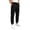 Black, variant on GiLiling Boys Cargo Pants Baggy Pants Casual Elastic Waisted Drawstring Open Bottom Straight Leg Trousers Sweatpants With Elastic Waist with Pockets (Navy, 5-6 Years)