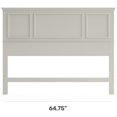 Kingfisher Lane Traditional Wood Queen Panel Headboard in Off White