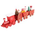 thumbnail image 4 of Xmas Wooden Four Section Small Train Xmas Tree Decoration Xmas Themed Toy Gift, 4 of 5