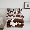 thumbnail image 5 of jejeloiu Vintage Aztec Geometric Twin Comforter Sets,Rustic Aztec Print Bedding Set For Boys,Blue Brown,Reversible,2-Piece,1 Comforter and 1 Pillowcase, 5 of 7