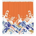 thumbnail image 3 of Ambesonne Japanese Wave Shower Curtain, Vibrant Spindrift, 69"Wx75"L, Multicolor, 3 of 3