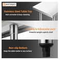 thumbnail image 4 of 36" x 24" Stainless Steel Table with Adjustable Shelf for Prep & Workstations Heavy Duty worktables, 4 of 8