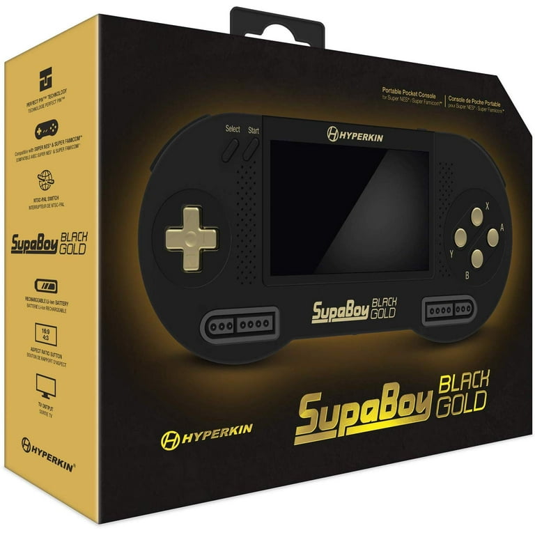 Hyperkin SupaBoy Blackgold Portable Pocket Handheld Console