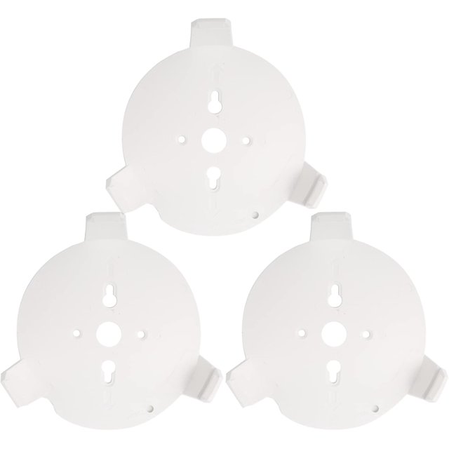 HELIAHOO Wall Mount for TP-Link Deco M5/P7 Whole Home Mesh WiFi System, Sturdy Bracket Holder for Deco M5 Router/P7 Space Saving TP-Link Router Wall Holder, White, 3 Pack AZ83-17743