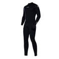 thumbnail image 3 of Traje de neopreno de 3/2 mm para agua fría con cremallera horizontal para mantenerte abrigado durante el surf. S Negro, 3 of 9