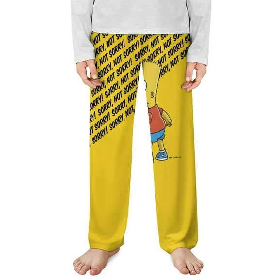Simpsons Pajama Pants Long Sleep Pant Pajama Bottoms Drawstring Waist with Pockets