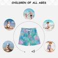 thumbnail image 6 of Kids' Beach Pants Comfortable Swim Trunks Tie-dye Dandelions Pattern Shorts for Pool Vacation and Lounge Wear Medium, 6 of 8