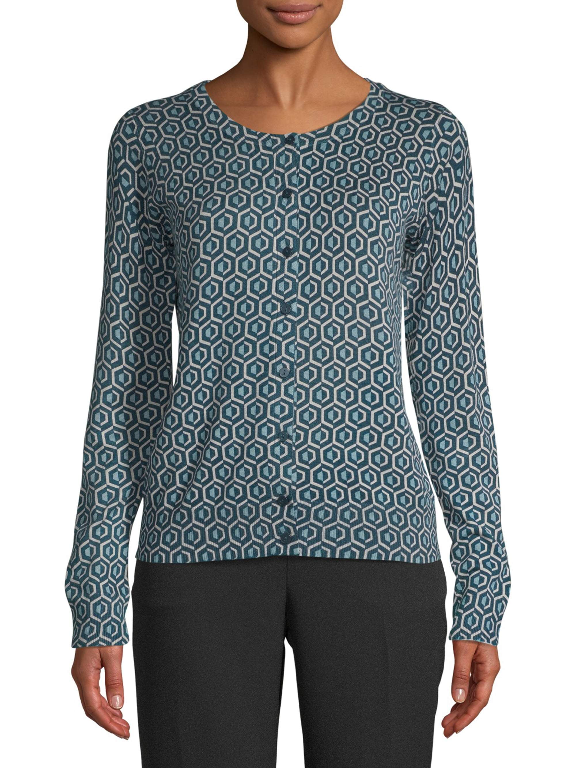 Time and Tru Women's Everyday Cardigan Sweater - Walmart.com