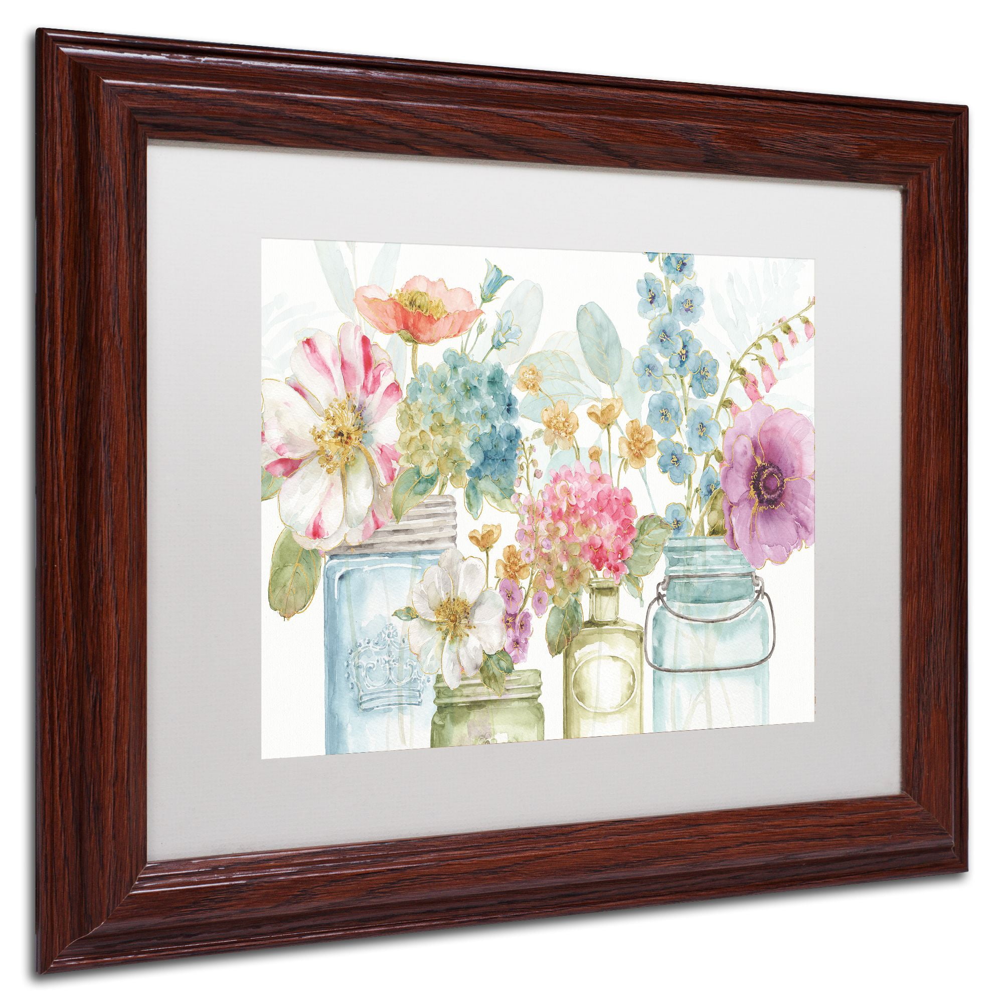 Trademark Art Floral Framed Art Print, by Lisa Audit