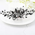 thumbnail image 2 of Decorative Black Hair Comb Baroque Rhinestones Hair Accessories Headpiece for Women and Girls, 2 of 4