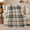 Blue Tan Plaid, variant on Autumn Plaid Sofa Scene Pumpkins Bat, Cozy Friendship Quote Scene, Warm Flannel Blanket for Ranch House and Living Room, Art Lovers Thanksgiving Gift, Artistic Home Decor