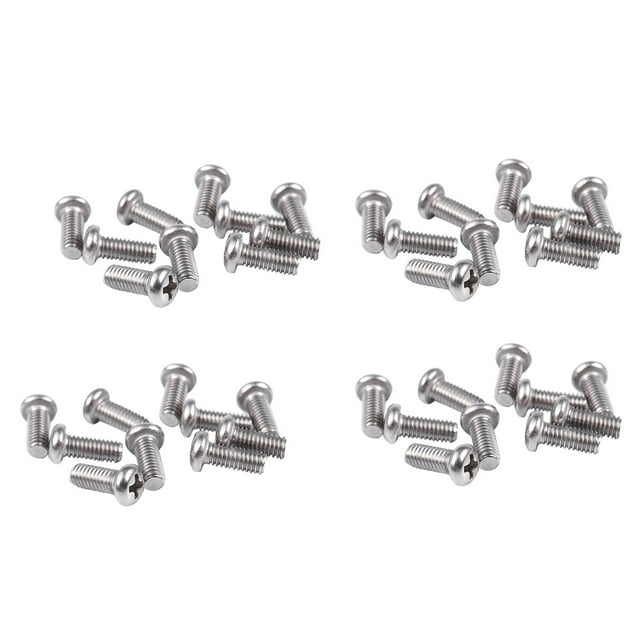 40 Pieces Computer TV LCD Monitor Stand Bracket Mounting Screw M4X10mm,40 x TV Monitor Bracket Mounting Screws,Silver Tone