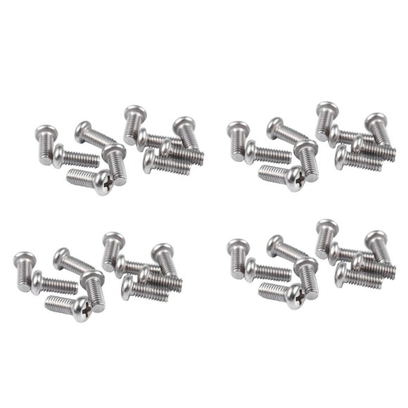 40 Pieces Computer TV LCD Monitor Stand Bracket Mounting Screw M4X10mm,40 x TV Monitor Bracket Mounting Screws,Silver Tone