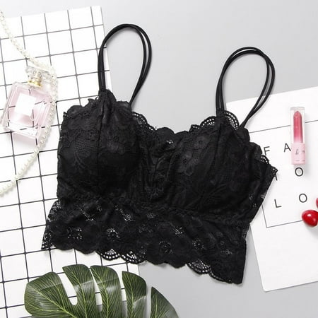 

Lace Bralettes for Women Padded Bralettes for Women Daily Cami Bra with Removable Pads