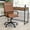 Brown, variant on Merrick Lane Contemporary High-Back White Faux Leather Home Office Chair with Padded Rose Gold Arms