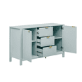 thumbnail image 6 of Tcbosik 47.2" Buffet Cabinet with 2 Doors & 3 Drawers, Sideboard with Adjustable Shelves, Modern Storage Cabinet, Coffee Bar Cabinet for Entryway, Living Room, Dining Room, Cyan, 6 of 11