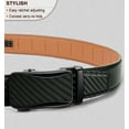 thumbnail image 2 of Mens Ratchet Belt,Leather Adjustable Slide Belt For Gift Mens Dress Casual 1 3/8",Size Adjustable, 2 of 8