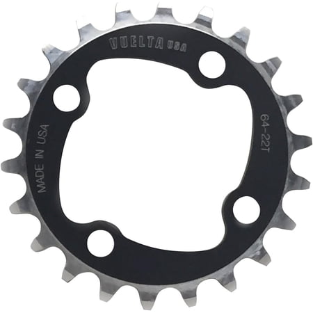 Vuelta SE Flat 64mm/BCD 24T Chainring, Black