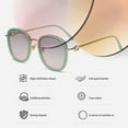 thumbnail image 3 of Round frame sunglasses, fashion sunglasses, trendy anti-ultraviolet glasses, made of PC - style:style3;, 3 of 5