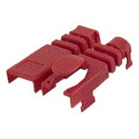 IEC MP06HS-RD RJ11 Modular Snap-on Strain Relief Boot - Red