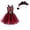 Red Wine, variant on Witch and Wizard Costume Set with Matching Accessories for Halloween Festival Stage Performance and Character Role Play Dress Up White