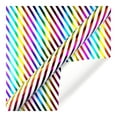 thumbnail image 1 of Foil Wrap Paper with Striped Patterns and Festive Birthday Lettering for Celebrations and, 1 of 6
