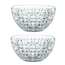 Nachtmann Bossa Nova Set of 2 Glass Bowls, 6", Clear