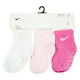 thumbnail image 4 of Baby & Toddler Nike Swoosh Ankle Gripper Socks 3-Pack Color: Grey Size: 12-24MONTH, 4 of 4