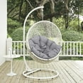thumbnail image 6 of Modway Hide Outdoor Patio Swing Chair With Stand in White Gray, 6 of 8