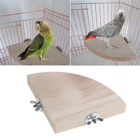 ACDANC Bird Perch Stand Platform Toy Natural Wood Parrot Play Exercise Gym Cage Accessories Toys Parrot Budgies Parakeet Cockatiels Conure Lovebirds