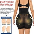 thumbnail image 4 of Lilvigor Women Shapewear Seamless Butt Lifter Body Shaper Panties High Waist Hip Padded Enhancer Booty Lifter Tummy Control Crossdresser Shorts Plus Size Black, 4 of 7